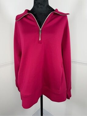 NWT Abercrombie YPB neoKNIT Quarter Zip Sweatshirt Size Medium